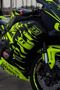 برش لیزری برچسب موتور