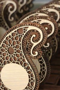 برش و حکاکی لیزری چوب